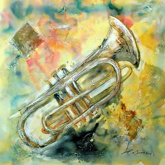 Musical Instrument oil painting